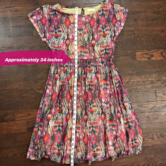 Weston Dress Trendy Aztec Print Size XS B-B - Picture 7 of 8